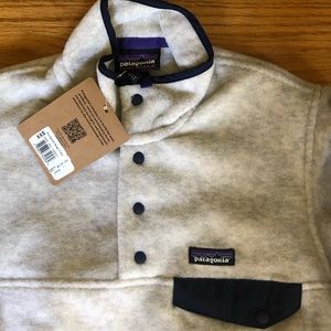 Patagonia Synchilla pullover XXS gray/navy trim